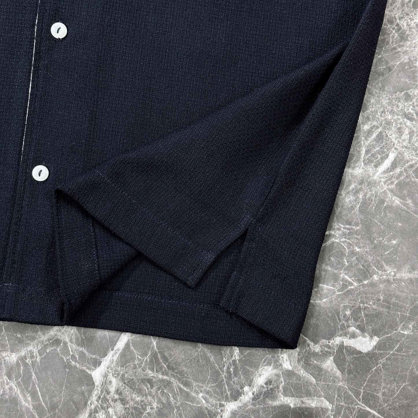 Half Sleeve Cuban Shirt | Dark Navy