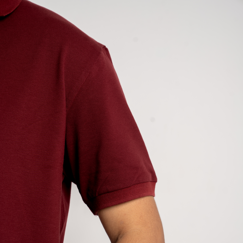 Basic Polo Maroon