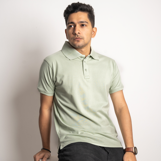 Basic Polo Mint Green